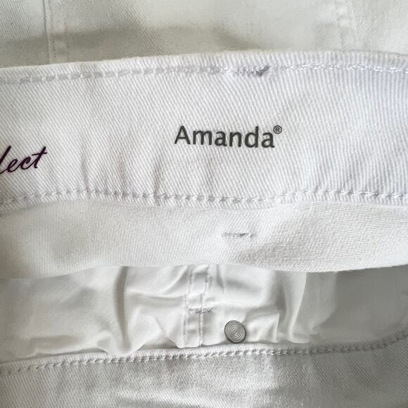Gloria Vanderbilt Womens Amanda Jeans 24W White Cropped All Around Slimming - Picture 5 of 7